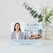 Vastgoedmarketing briefkaart (Staand voorkant)