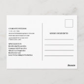 Vastgoedmarketing briefkaart (Achterkant)