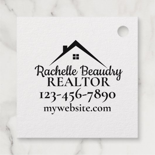 Vastgoedmarketing Custom Realtor Bedankjes Labels (Achterkant)