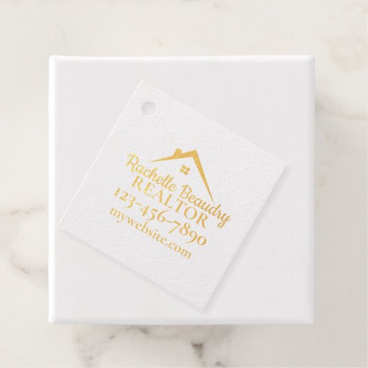 Vastgoedmarketing Custom Realtor Bedankjes Labels (Met doos)