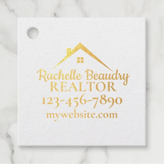 Vastgoedmarketing Custom Realtor Bedankjes Labels (Voorkant)