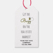 Vastgoedmarkt Buzz Honey Bee Cadeaulabel (Voorkant)