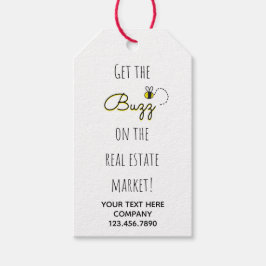 Vastgoedmarkt Buzz Honey Bee Cadeaulabel