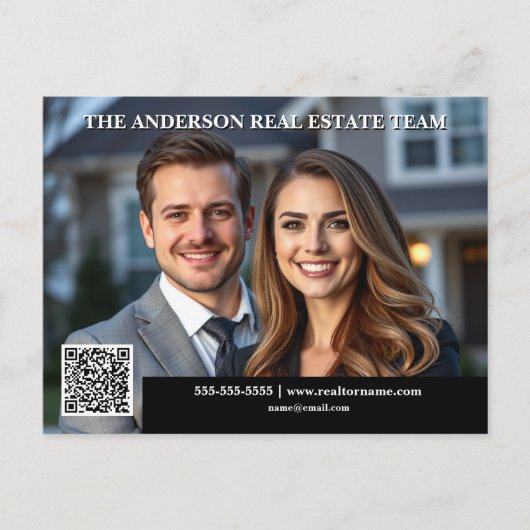 Vastgoedmarkt leidt tot het genereren van marktupd briefkaart (Voorkant)