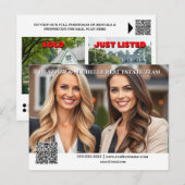 Vastgoedmarktleider genereren bewerkbare foto briefkaart (Voorkant / Achterkant)