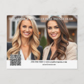 Vastgoedmarktleider genereren bewerkbare foto briefkaart (Voorkant)