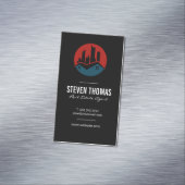 Vastgoedonroerend goed | Residentiële commerciële  Magnetisch Visitekaartje (Voorbeeld)