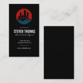 Vastgoedonroerend goed | Residentiële commerciële Visitekaartje (Voorkant / Achterkant)