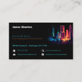 Vastgoedontwikkeling en investeringsmaatschappij visitekaartje (Achterkant)