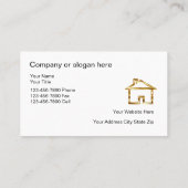 vastgoedpatroon visitekaartje (Achterkant)