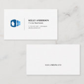 vastgoedprofessional | Gestapelde huizen logo's Visitekaartje (Voorkant / Achterkant)