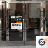 Vastgoedvensterbinding Raamsticker (Kantoordeur)