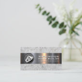 Vastgoedwoningen | Metallic Rock Visitekaartje (Staand voorkant)