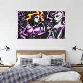Vasthouden aan de waardigheid canvas afdruk (Insitu (Slaapkamer))