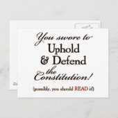 vasthouden aan en verdedigen! briefkaart (Voorkant / Achterkant)