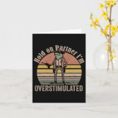 Vasthouden Partner Ik ben overgestimuleerd Cowboy Kaart (Gele Bloem)