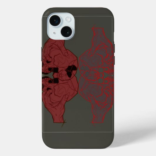 vasthoudende schedel Case-Mate iPhone case (Achterkant)