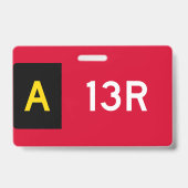 Vasthoudpunt bord A13R Badge (Achterkant)