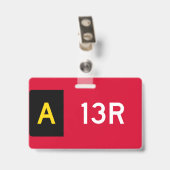 Vasthoudpunt bord A13R Badge (Achterkant met clip)