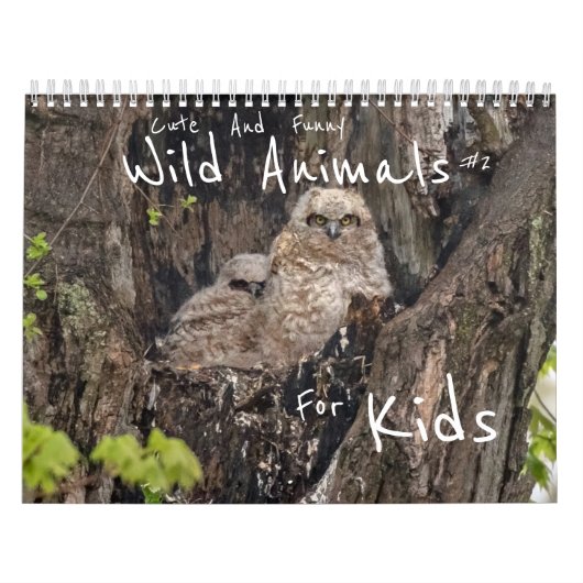 Vastige en grappige wilde dieren voor kinderen #2 kalender (Hoes)