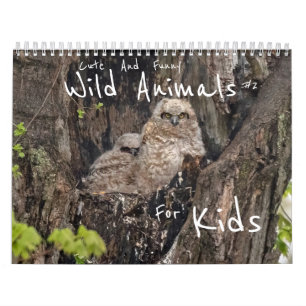Vastige en grappige wilde dieren voor kinderen #2 kalender
