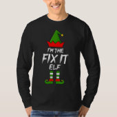 Vastige familie... ik ben de Fix het Elf Kerstmis. T-shirt (Voorkant)