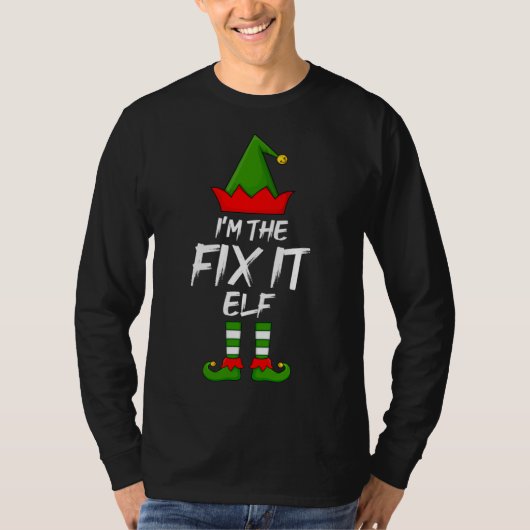 Vastige familie... ik ben de Fix het Elf Kerstmis. T-shirt (Voorkant)