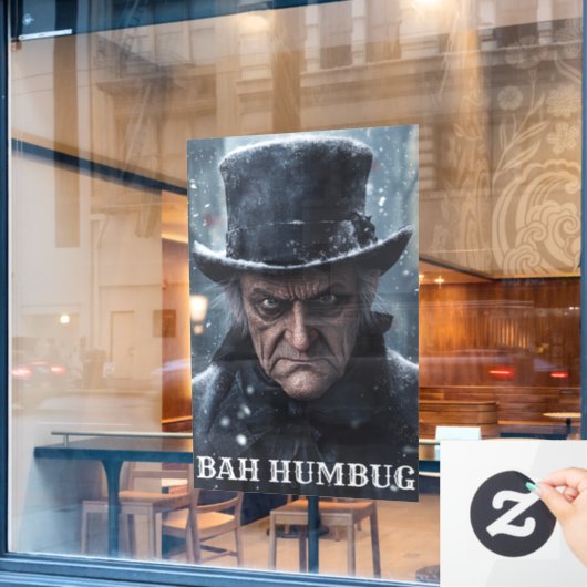 vastklemmen van schuifvenster raamsticker (Cafe Raam)