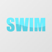 vastklemmen van zwemvensters raamsticker (Vel)