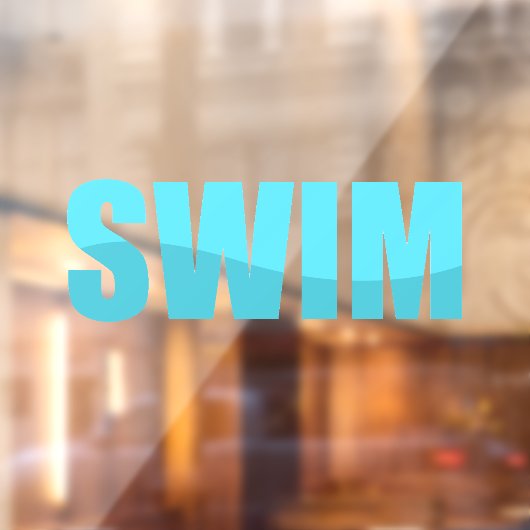 vastklemmen van zwemvensters raamsticker (Vel 2)