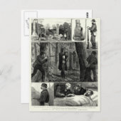 Vastleggen van de Ned Kelly Gang Briefkaart (Voorkant / Achterkant)