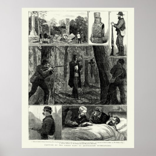 Vastleggen van de Ned Kelly Gang Poster (Voorkant)