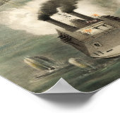 Vastleggen van Fort Henry door Union Ironclads - 1 Poster (Hoek)