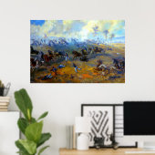 Vastleggen van Ricketts' batterij Sidney E. King 1 Poster (Thuiskantoor)