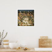 Vastleggen van witte unicorn poster (Keuken)