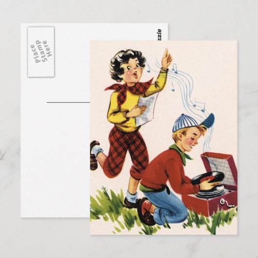 Vastleggingsgegevens afspelen briefkaart (Voorkant / Achterkant)