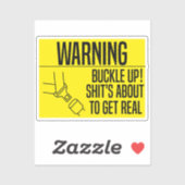 Vastmaken! Het Wordt Menens Sticker (Vel)