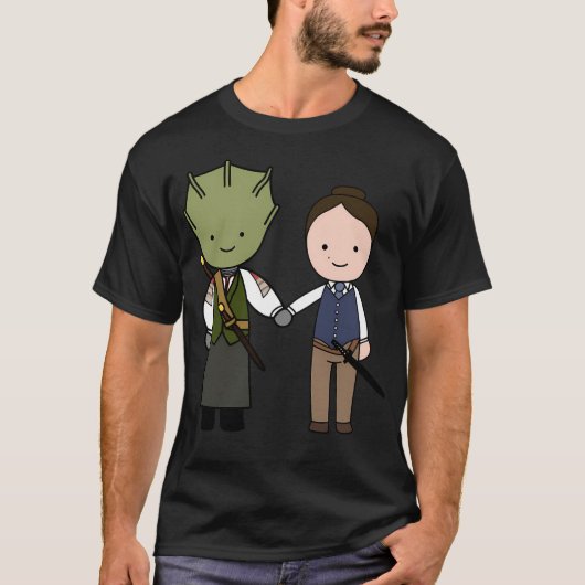 Vastra Jenny Kawaii Cartoon Design T-shirt (Voorkant)