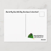 Vaststellen: Kat kerstboom: Tijd van het jaar! Briefkaart (Achterkant)