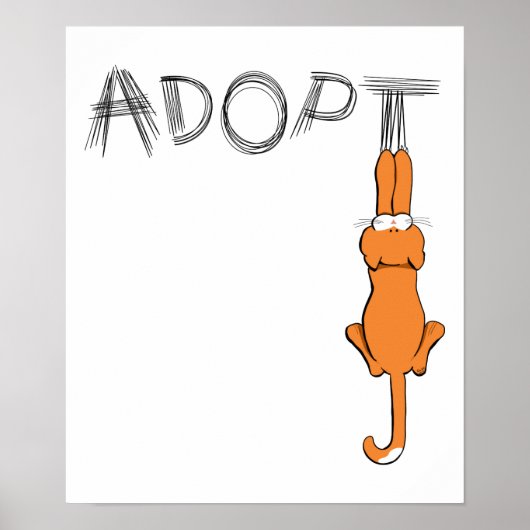 Vaststellen van Cats Rusty™ Pet Adoption Poster (Voorkant)