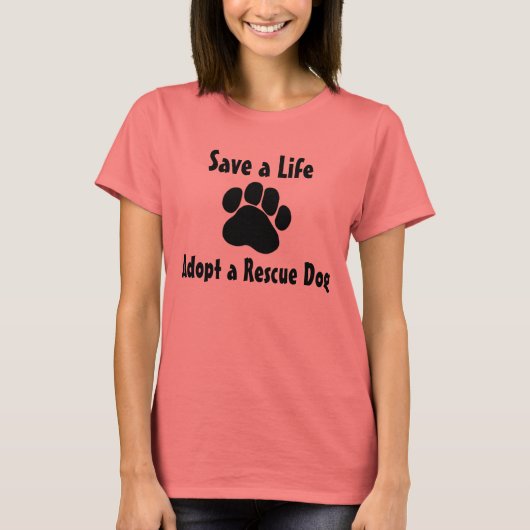 Vaststellen van een Reddingshond T-shirt (Voorkant)