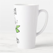 Vaststelling Lotus Bloem Ik zal Ik Kan Latte Mok (Rechts)