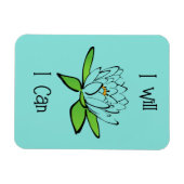 Vaststelling Lotus Bloem Ik zal Ik Kan Magneet (Horizontaal)