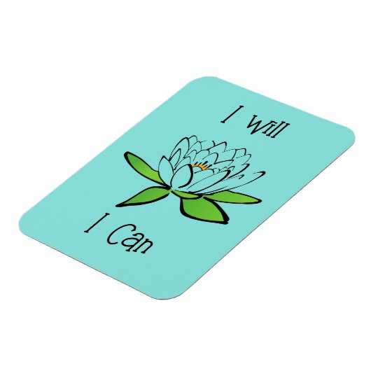 Vaststelling Lotus Bloem Ik zal Ik Kan Magneet (Linkerzijde)