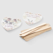 Vaststelling van de abanicos con flores y palomas handwaaier (Niet-gemonteerd)