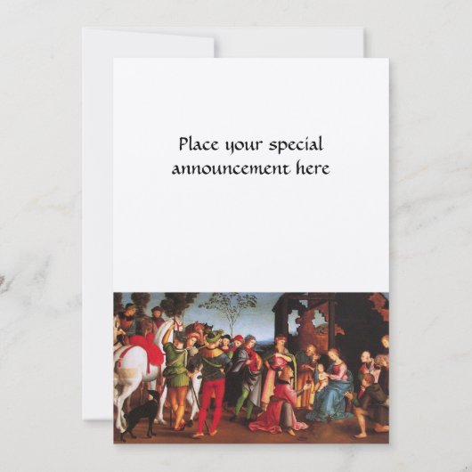 VASTSTELLING VAN DE MAGI-kerst Kaart (Achterkant)