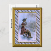 Vaststelling van de schaatsen 1920 briefkaart (Voorkant / Achterkant)