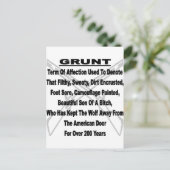 Vaststelling van het Amerikaanse militaire bedrag Briefkaart (Staand voorkant)