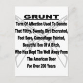 Vaststelling van het Amerikaanse militaire bedrag Briefkaart (Voorkant)