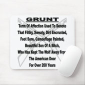 Vaststelling van het Amerikaanse militaire bedrag Muismat (Met muis)